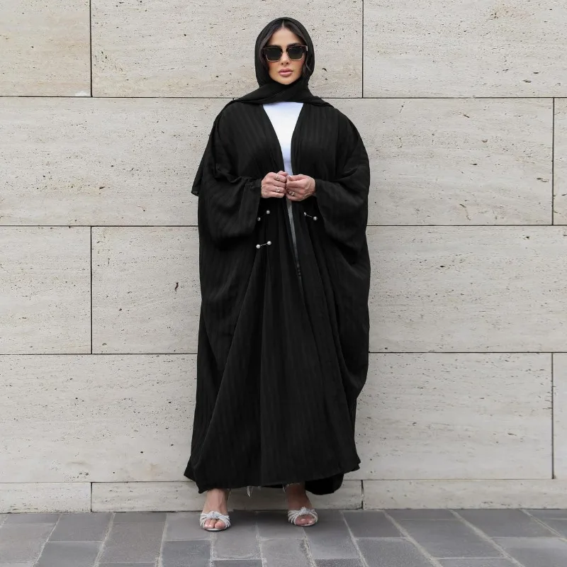 2024 New Ramadan Clothing Islam Abaya Kaftan Modern Fashion Turkish Casual Robe Femme Musulmane for Europe and America