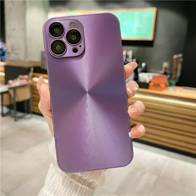 Luxury Dazzling CD Square Frame Phone Case with Lens Protection