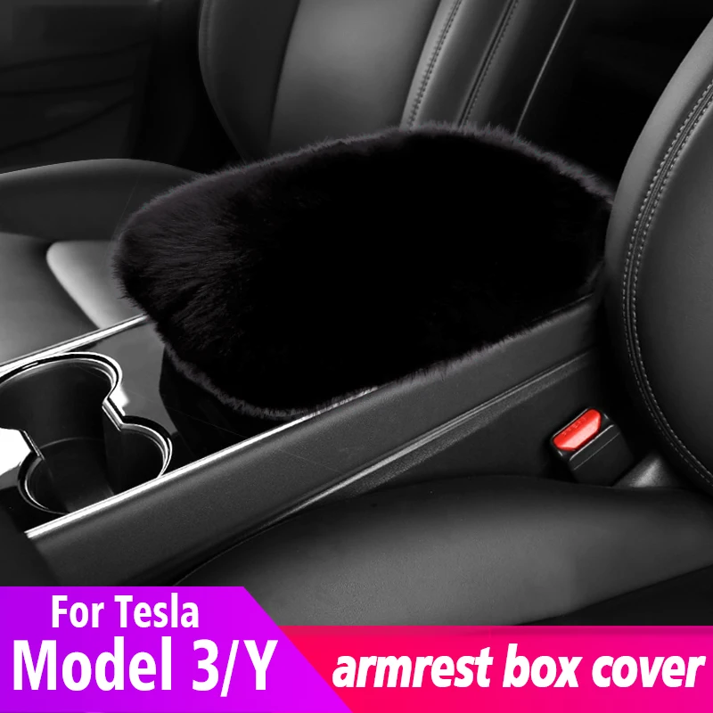 car steering wheel New Car Console Central Auto Seat Armrest Box Pad Cushion Storage Cover Protection Cars Accessories For Tesla Model3/Y 2017-2022 heated steering wheel cover Interior Parts