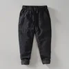 Cotton Linen Men Comfortable Thicken Pants Winter Cozy Fashion Elastic Waist Retro Loose Casual Warm Fleece Ramie Padded Trouser 3