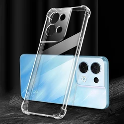 Transparent Silicone Airbag Back Cover Phone Case for Oppo Reno8 T 5G (Clear)