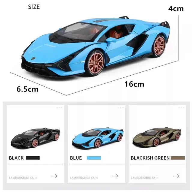 1:32 SINA Alloy Sports Car Model Diecast Metal Toy Vehicles Car Model Simulation Sound and Light Collection Childrens Toy Gift 3