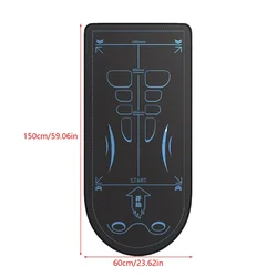 Enhanced Anti - Slip Yoga and Exercise Mat for Abdominal Workouts and Pilates (Black)