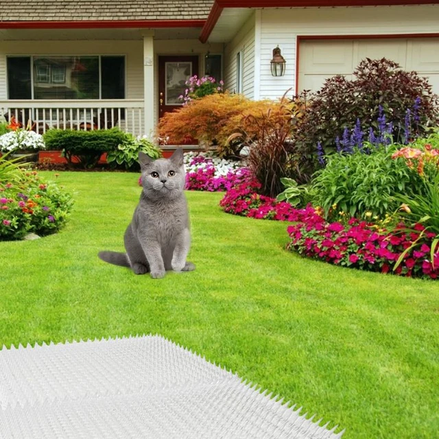 6 Stück transparente Katzen abwehr matte Outdoor Scat Matte Garten