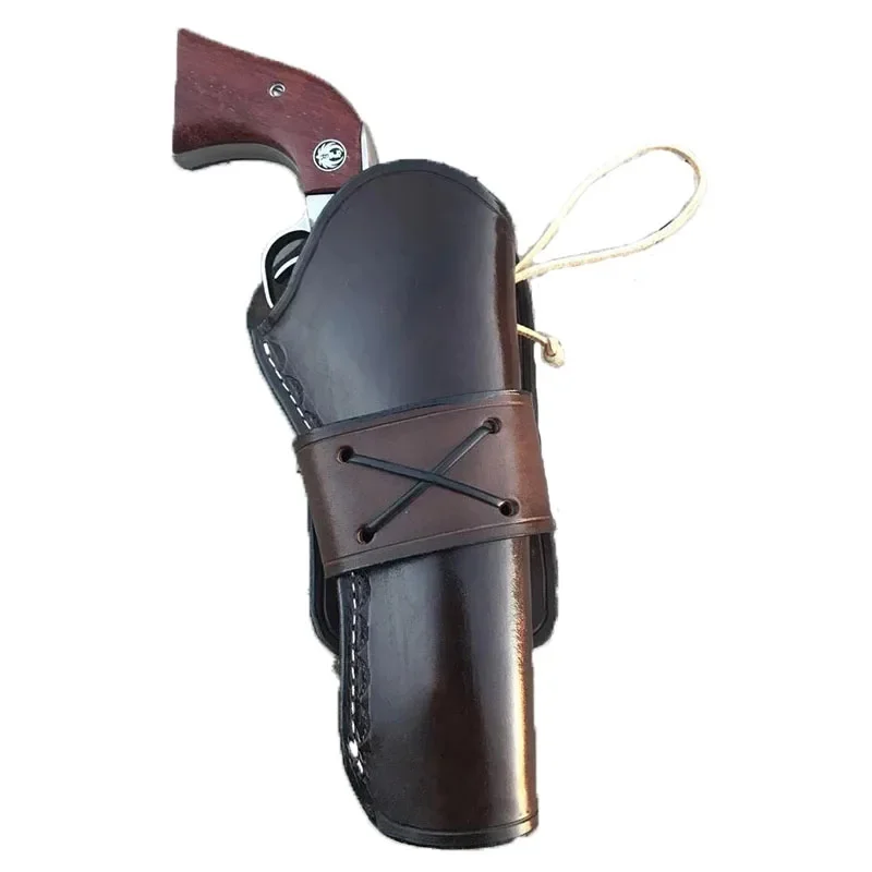 Bianchi Black Widow Hip Holster For Ruger GP100 (2-4 Inch Barrel) - Right Hand, Plain Tan