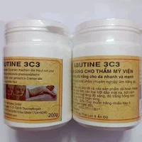 200g de crème corporelle éclaircissante à l'arbutine 3c3, crème de soin blanchissante rapide et intensive pour une peau plus blanche et éclatante. 3