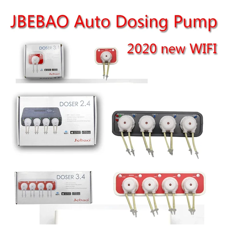JEBAO WIFI mini titration pump titration system aquarium automatic pump plus liquid DOSER 3.4 DP-4 MD-4.4 water pump aquarium air pump aquarium water pump fish tank pump