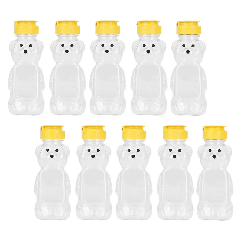 

Bottle Honey Bear Bottles Drinking Juice Milk Containers Cup Squeeze Beverage Container Jar With Reusable Kids Jars Empty Sippy