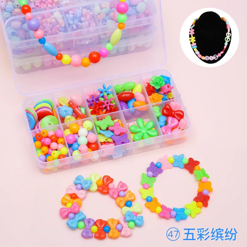 Girls DIY Pearl Bead Jewelry Making Kit - Creative Art & Craft Set for Bracelets, Rings & Necklaces
