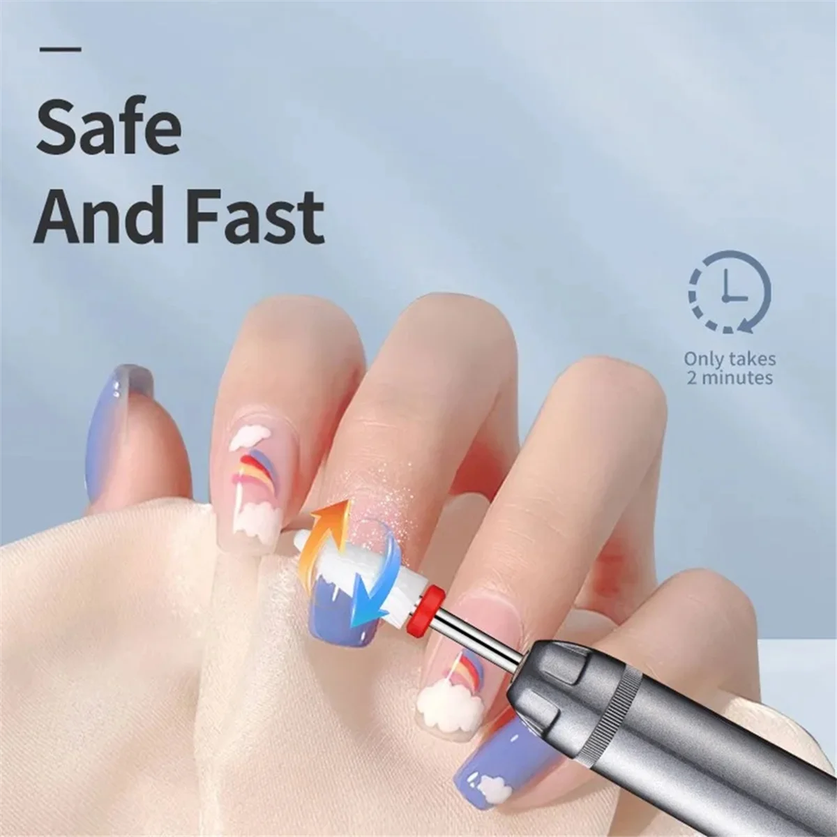SEMOIC Professional HY59 Nail Drill Set 12 Heads Wireless Electric Nail Lathe for Manicure Sander Nails Art Tool Part