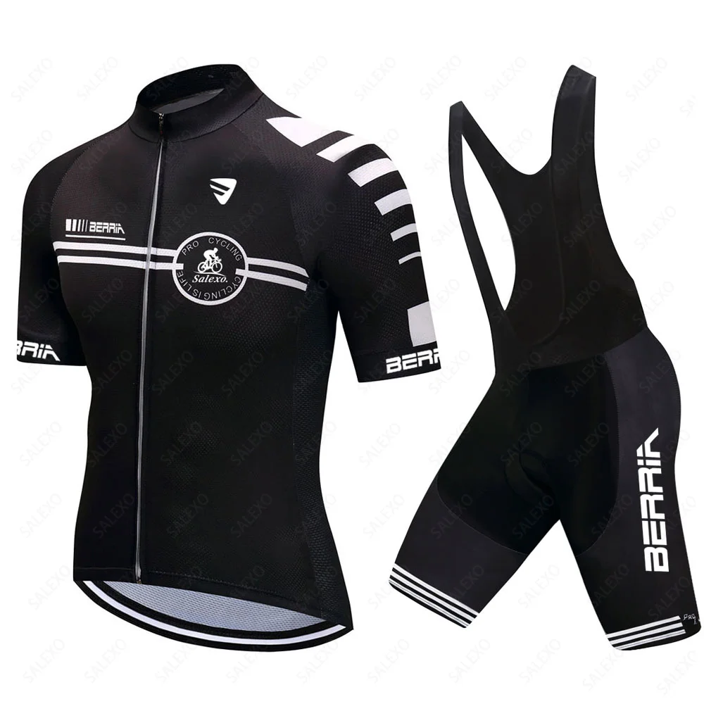 BERRIA Cycling Jersey Set Man Summer Ropa Ciclismo Road Bike Shirts Suit Breathable Bicycle Bib Shorts MTB Wear Maillot Culotte 5