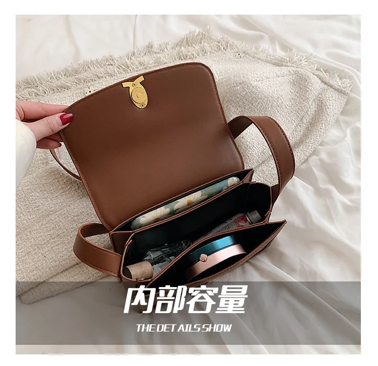 Feminina de um Novo na Moda Bolsa de Moda Couro Texturizado Bolsa Ombro Primavera Marca All-match Messenger Pequeno Quadrado 2022 7 Weddings & Events
