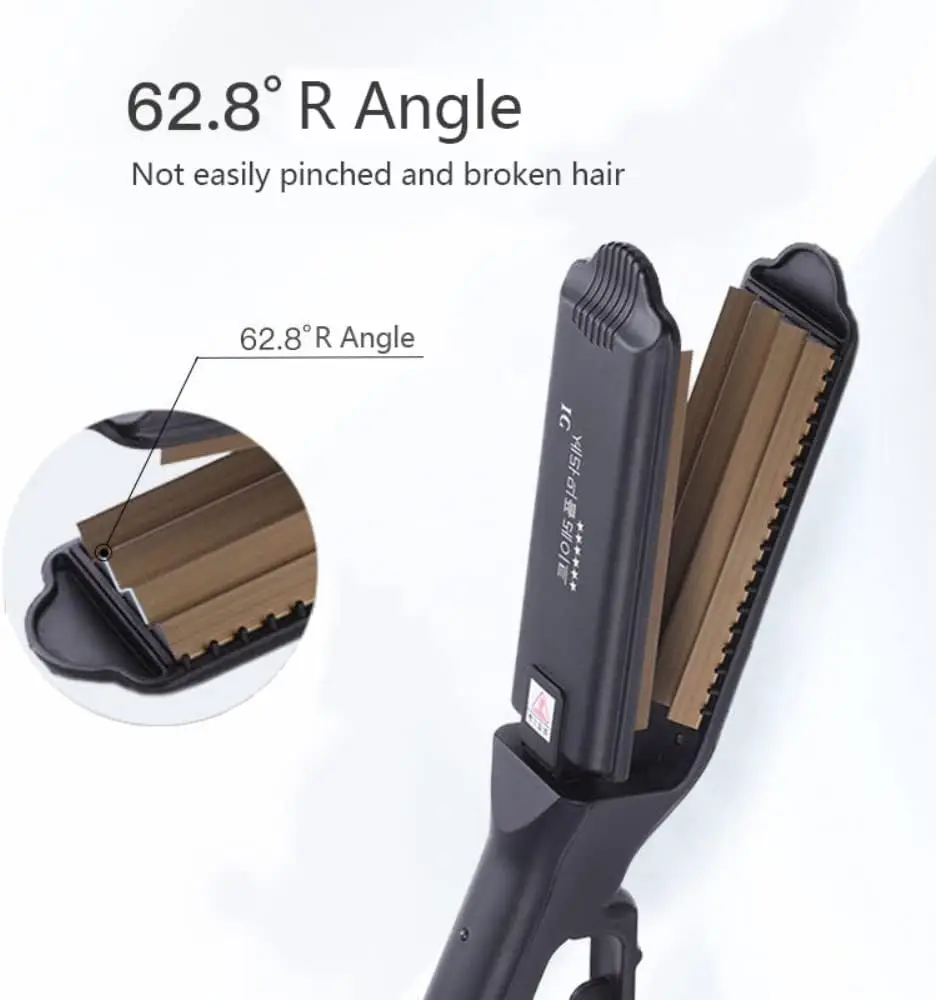 Hair Iron 6 Teeth Hair Corrugated Iron For Volumizing And Fluffy Hairstyles Crimping Iron Anti Static Ceramic Hair Crimping Styling Tool