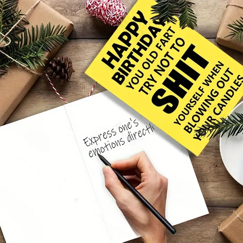 Birthday Greeting Card Set Roast Joke Greeting Cards Girlfriends Gifts Funny Greeting Cards Men Women Office Party Gifts