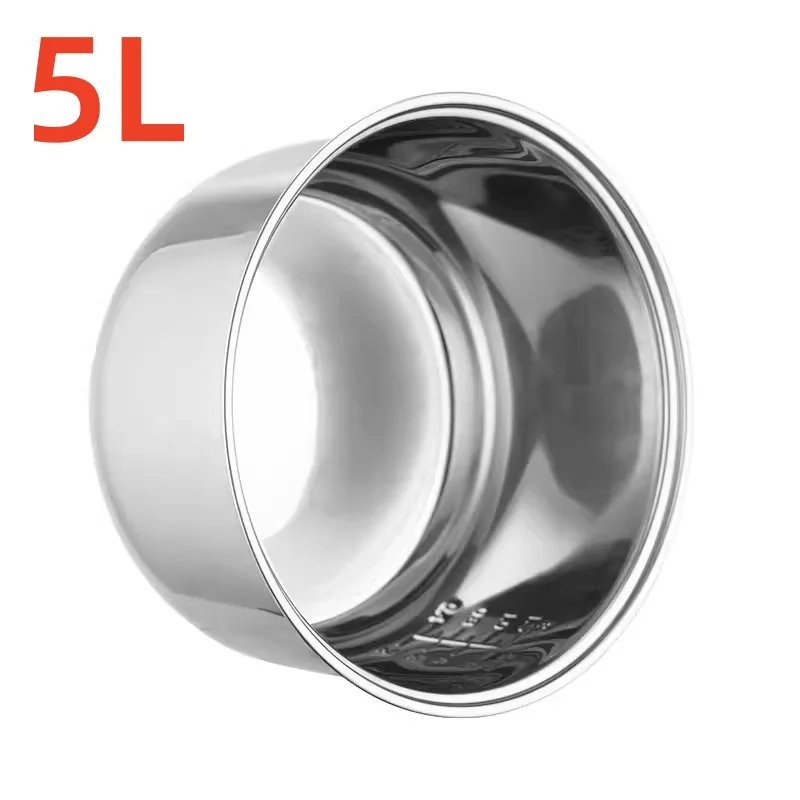 

304 stainless steel rice cooker inner bowl for multicooker Dex dmc-60 replacement Food grade non-stick pan 5L inner bowl