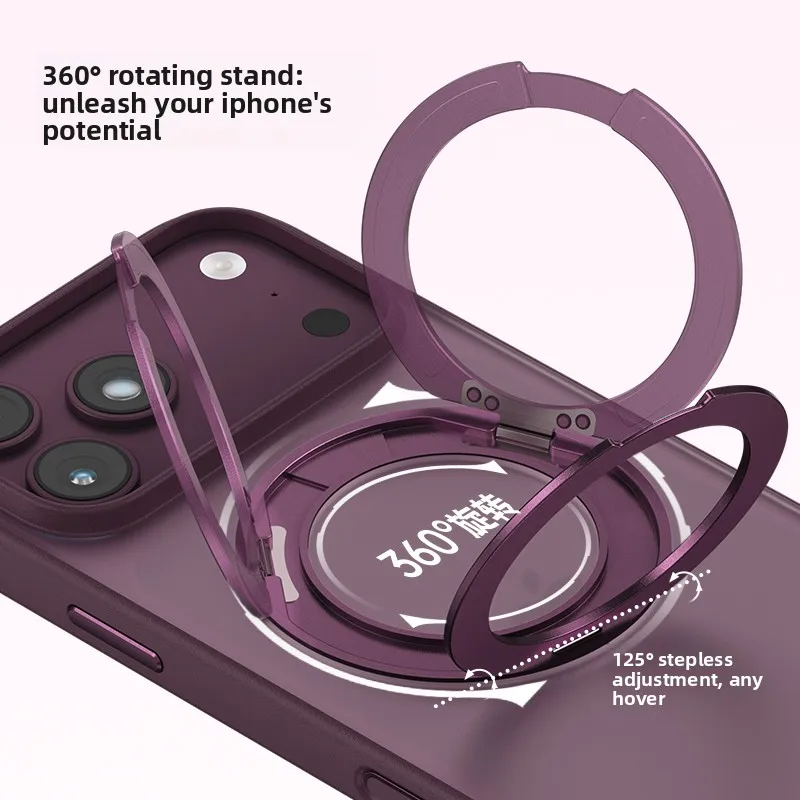Luxury 360 Rotating Magnetic Phone Case With Shockproof Slim Fit and Stand Cover