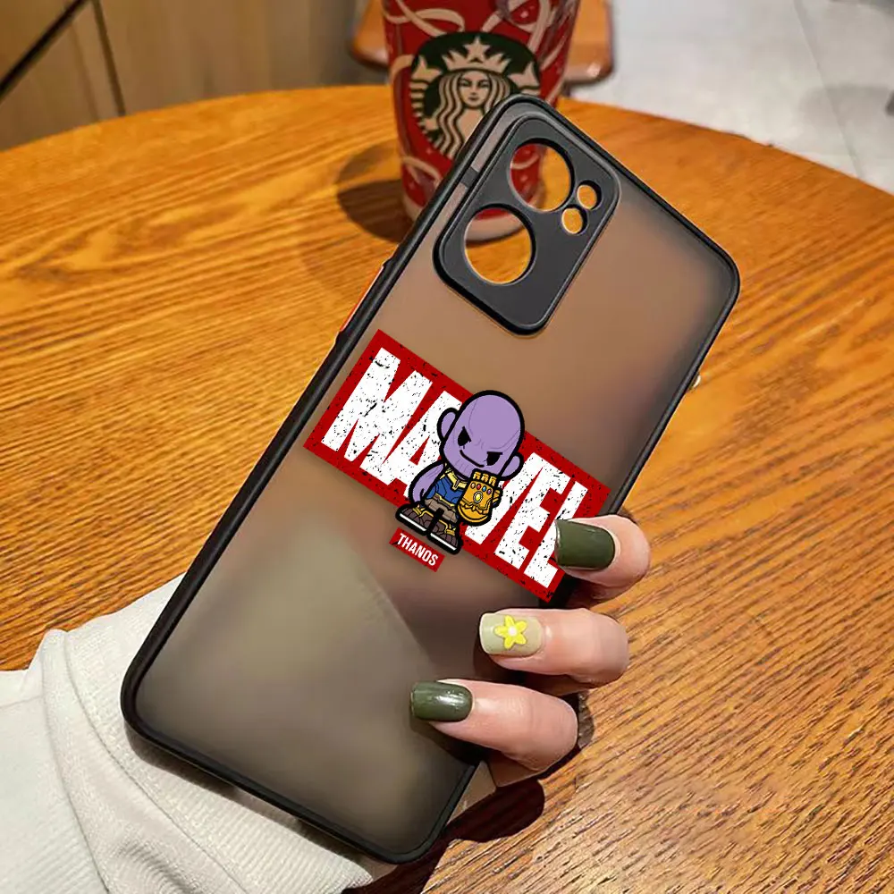 thumbnail image 1 of Matte Phone Case for OPPO RENO 8 8T 7Z 7 6 5 4 3 PRO PLUS 4G 5G Case Funda Coque Capa Shell The Handsome Marvel Avengers Cartoon, 1 of 5
