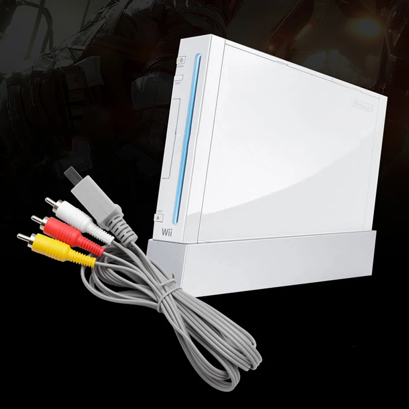 1.8m 3 Câbles RCA Pour Nintendo Wii Console de Contrôleur Audio Vidéo
