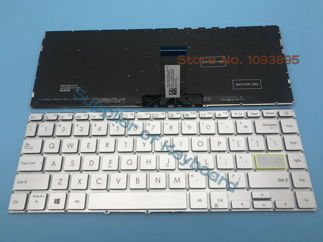 

New For ASUS Vivobook X413 X413EA X413FA X413FF X413JA X413JF X413JP Laptop English Keyboard Silver/Black Backlit