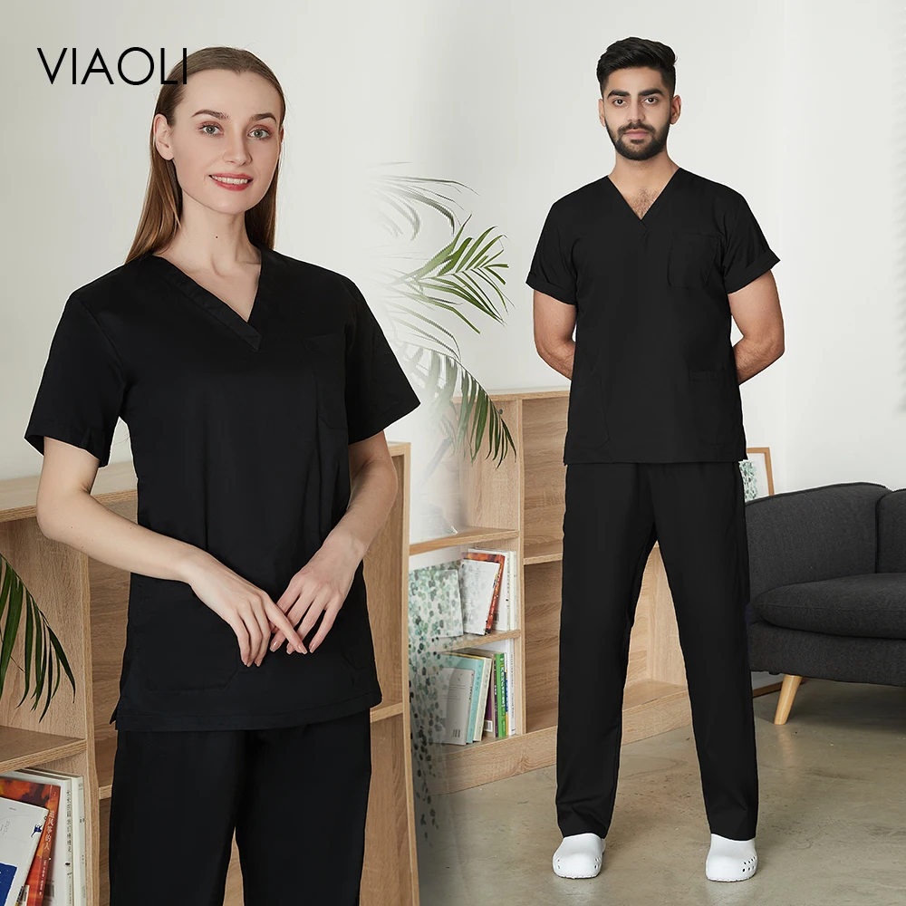 Medical Uniform Outdoor Work Surgical Uniform Unisex Pet Grooming Clinic Nurse Doctor