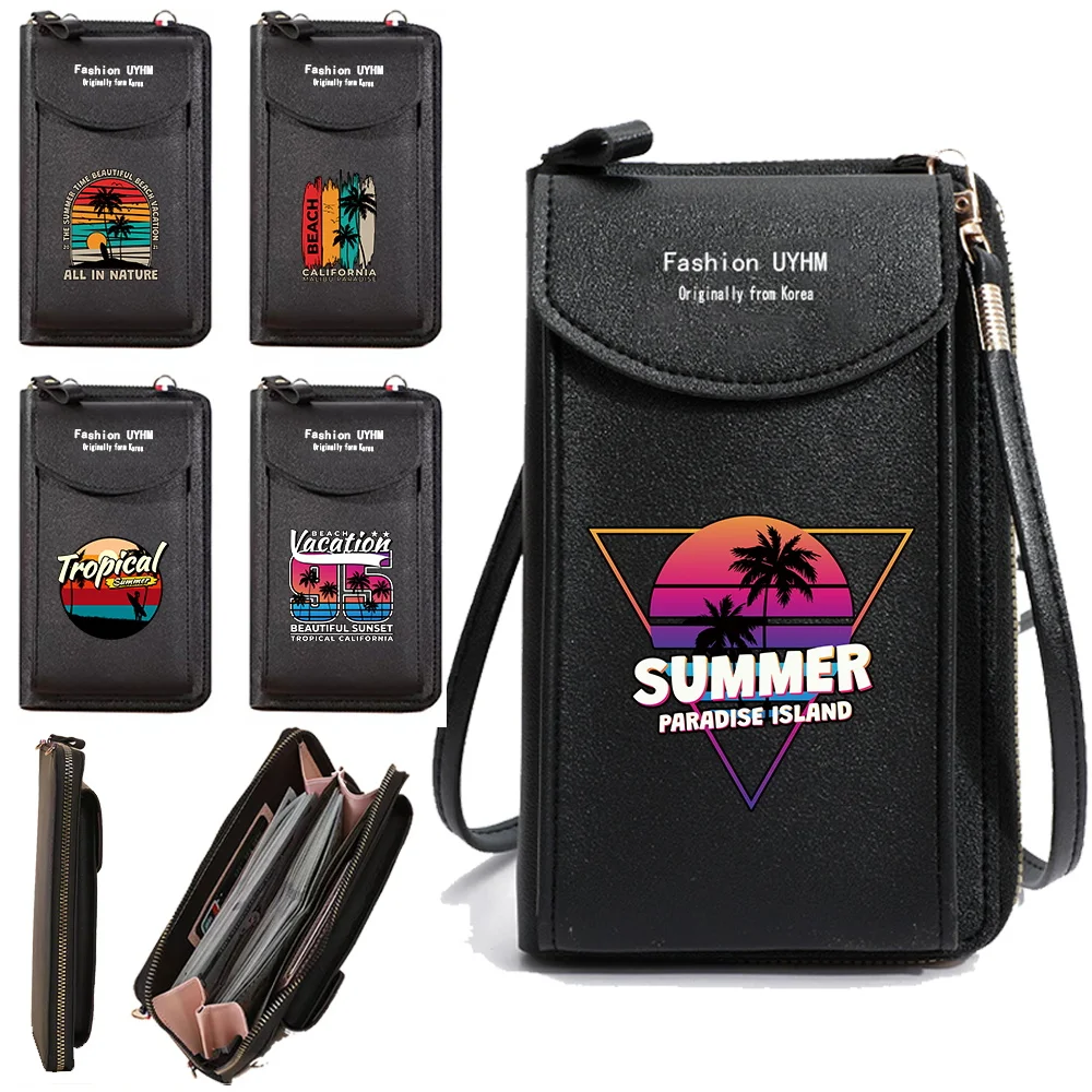 

New Small Crossbody Bags for Women Fashion Shoulder Bag Cell Phone Pouch Wallet Holiday Pattern Mobile Phone Purse
