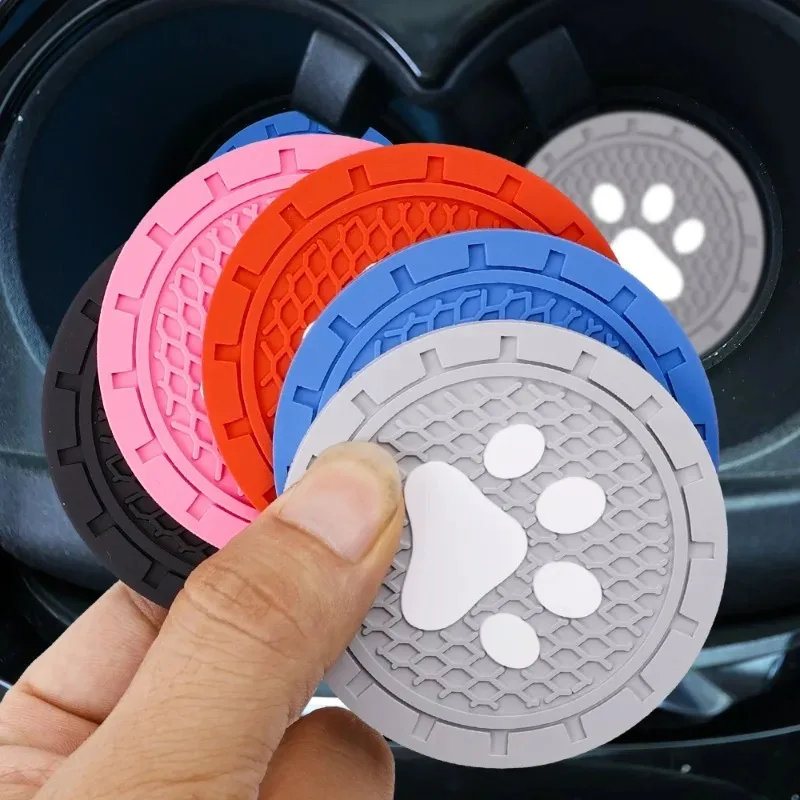 Car Drink Holder Coaster Universal Auto Anti-slip Cup Holder Insert Coaster Creative Cat Claw Car Mats Interior Accessories