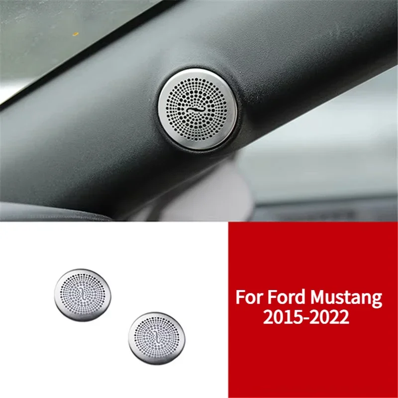 SpeedForm Mustang Lower Door Speaker Trim with Blue 2.3T Logo