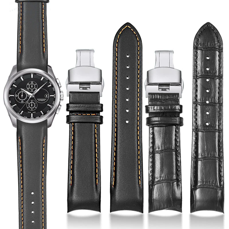 Cinturino In Vera Pelle Di Vitello Per Tissot Couturier T035 T035617 627 T035439 Cinturino 22 Mm23Mm24Mm Chiusura Pieghevole