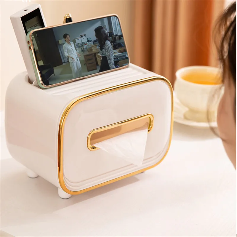 

Paper Towel Box Creative Drawing Paper In Living Room Dining Table Household Multi-function Coffee Table Storage Box