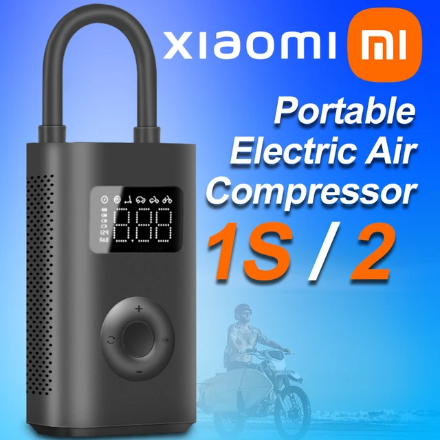 Xiaomi-compresor de aire eléctrico portátil Mijia 2, bomba de aire  multiherramienta Led 1S para bicicleta, coche automotriz, inflador tipo C,  12V, Hogar Inteligente - AliExpress