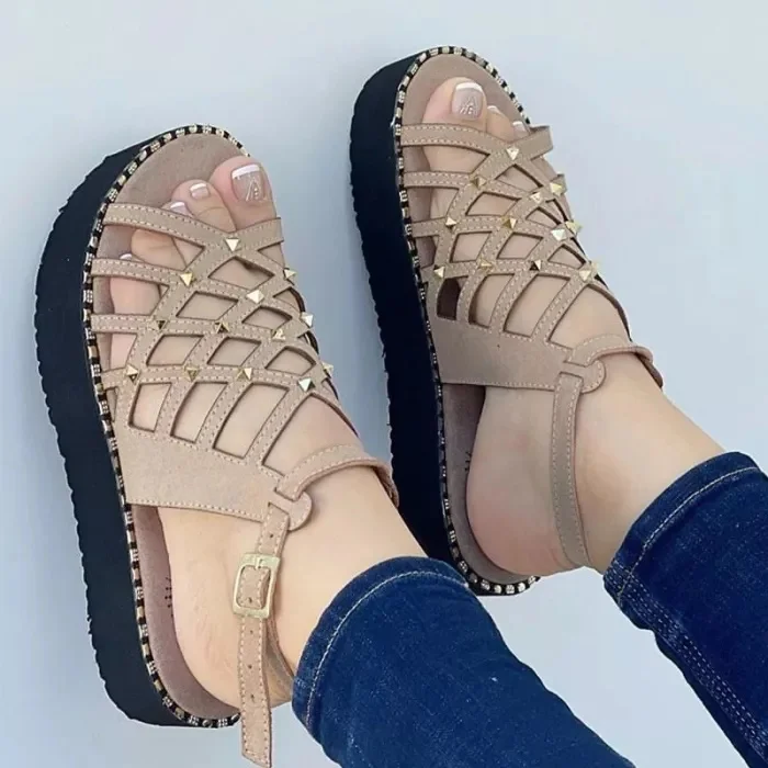 Summer Womens Sandals Shoes 2022 Comfort Casual Sport Beach Sandals Platform Shoes Roman Sandalias Chaussure Femme Zapatos Mujer heels shoes best of sale