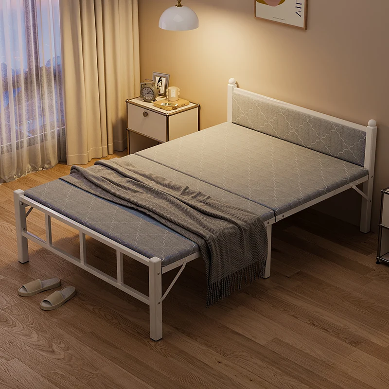 

Single Modern Children Beds Multifunctional Foldable Metal Cheap Adults Safe Beds Living Room Minimalist Cama Plegable Furniture