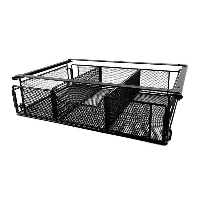 

Under Desk Drawer with Screws, Desk Box Slide-Out Storage Drawer Large Capacity Desk Drawer