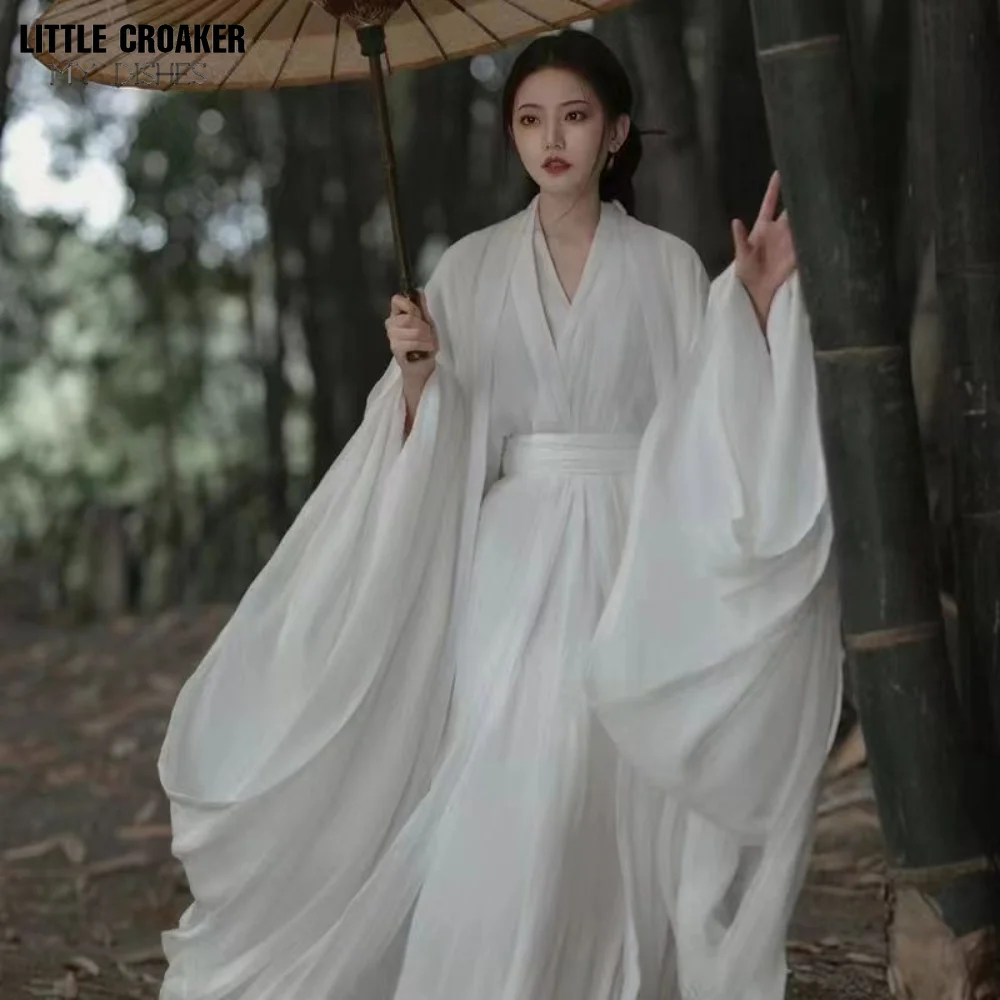 Hanfu Dress Women Ancient Chinese Traditional Hanfu Outfit Female Halloween Cosplay Costume Party Show 4pcs Sets Plus Size XL