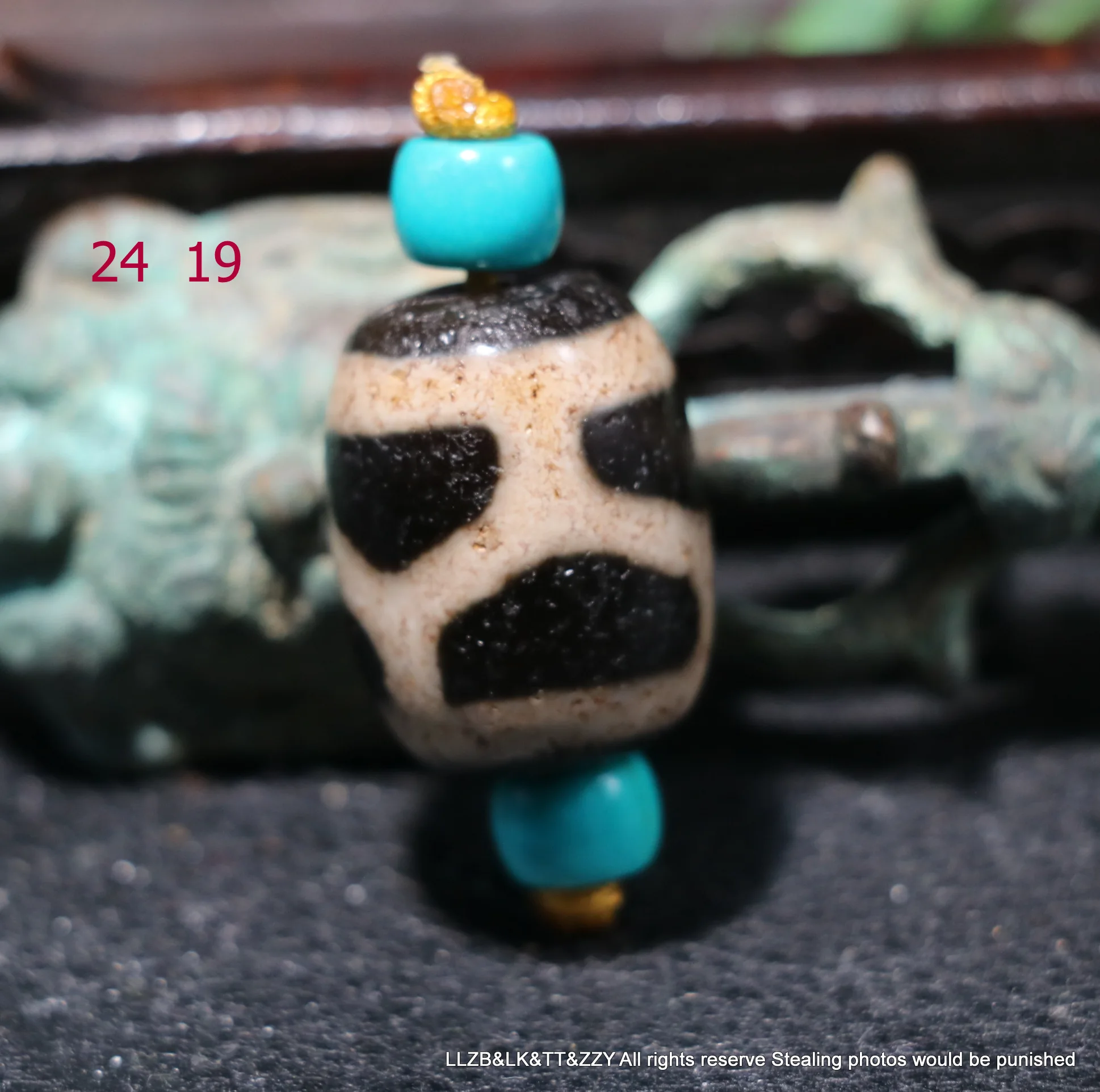 

Magic Tibetan Top old Agate Turtle Shell Longevity Big Daluo dZi Bead Amulet Zzy LKbrother Talisman UPD220607A4