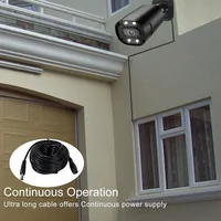 Uvusee CCTV 10 mètres 5M 15M 20 mètres 2.1x5.5mm Dc 12v câble d'extension d'alimentation pour caméras de sécurité Audio caméra Ip Dvr autonome 6