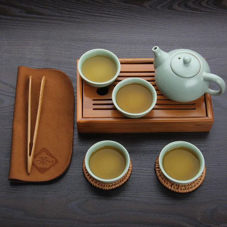 Description Picture 4 of itemTea Board Bamboo Tea Tray Drainage Tank Puer Tea Table Saucer Drawer Tray For Ceremony Teaware Tool
