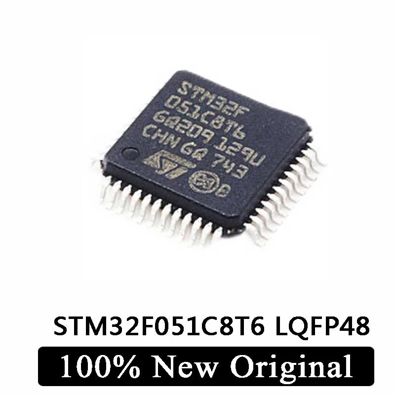 

100% Новый оригинальный микроконтроллер STM32F051C8T6 STM32F051K6U7 STM32F051K8U7 STM32F051R8T6 STM32F051 LQFP48