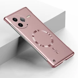 Luxury Ultra Thin Magnetic Metallic Frameless Phone Case - Matte Shockproof PC Cover - Poco F3 (RGold)