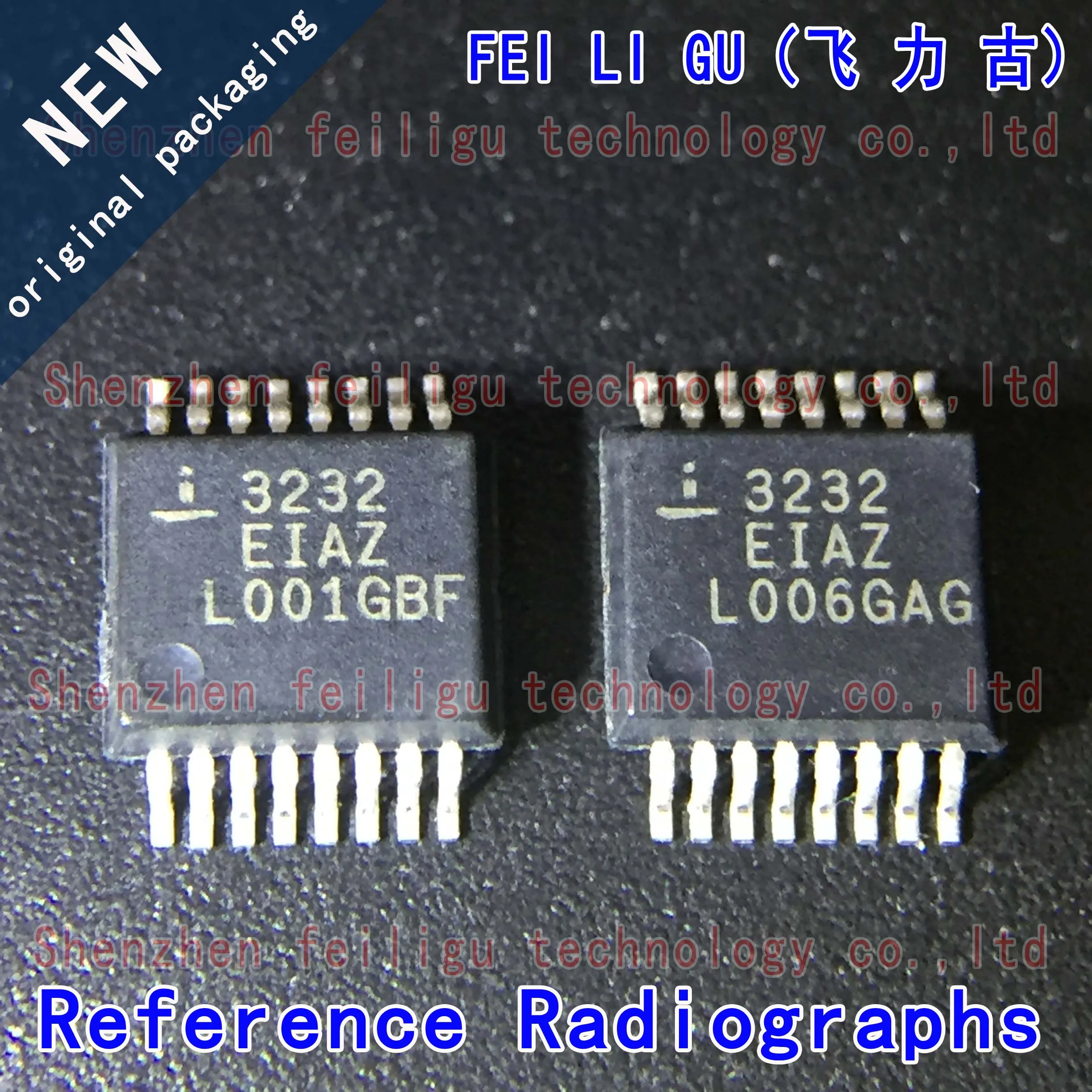 1~50PCS 100% New Original ICL3232EIAZ-T ICL3232EIAZ ICL3232EIA ICL3232 Silkscreen 3232 Package SSOP16 Transceiver Driver Chip