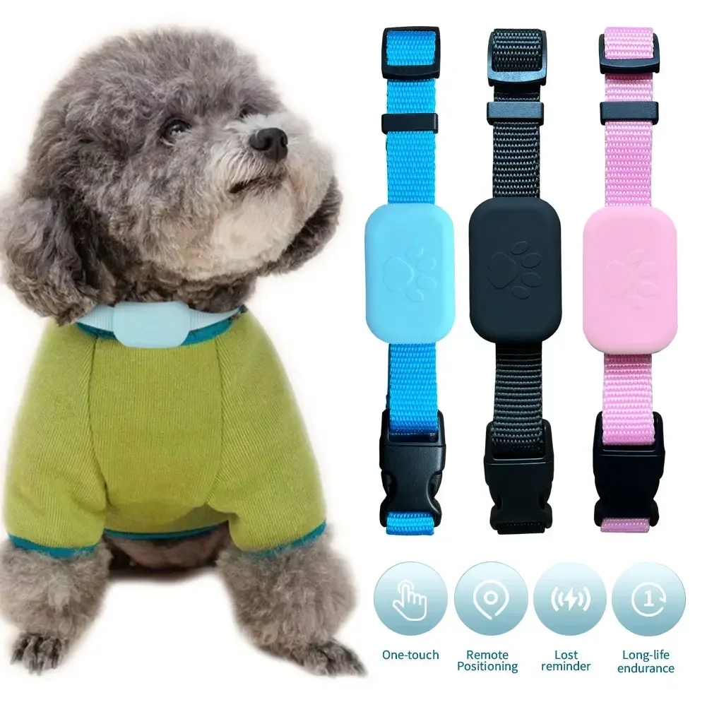 Bluetooth Smart Pet Locator Waterproof Anti-Lost Location Tracker Collar For Cats Dogs Positioning Tracker Locating Waterproof