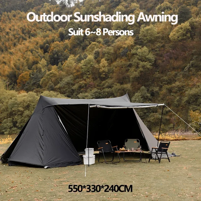 Large Outdoor Sunshading Awning Suit - The Perfect Outdoor Shelter for Camping Trips
