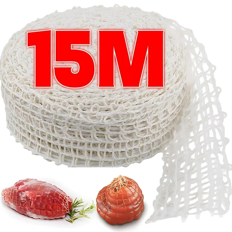 High-Quality Elastic Polyester Meat Netting for Culinary Use - Butcher Twine Cooking String for Tying Meat and Poultry