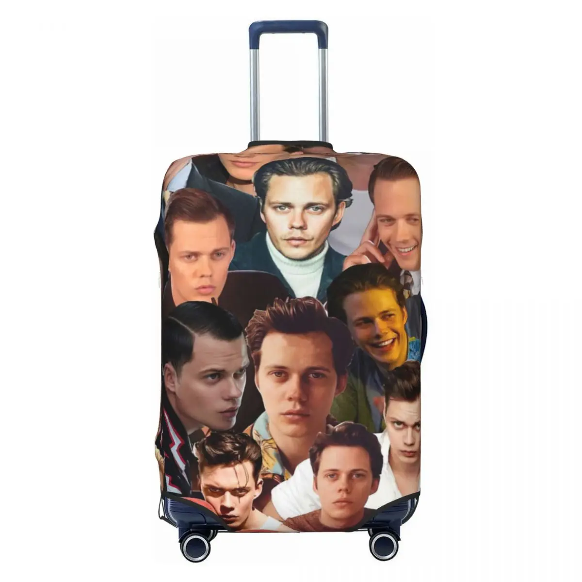 

Bill Skarsgard Photo Collage Print Luggage Protective Dust Covers Elastic Waterproof 18-32inch Suitcase Cover Travel Accessories