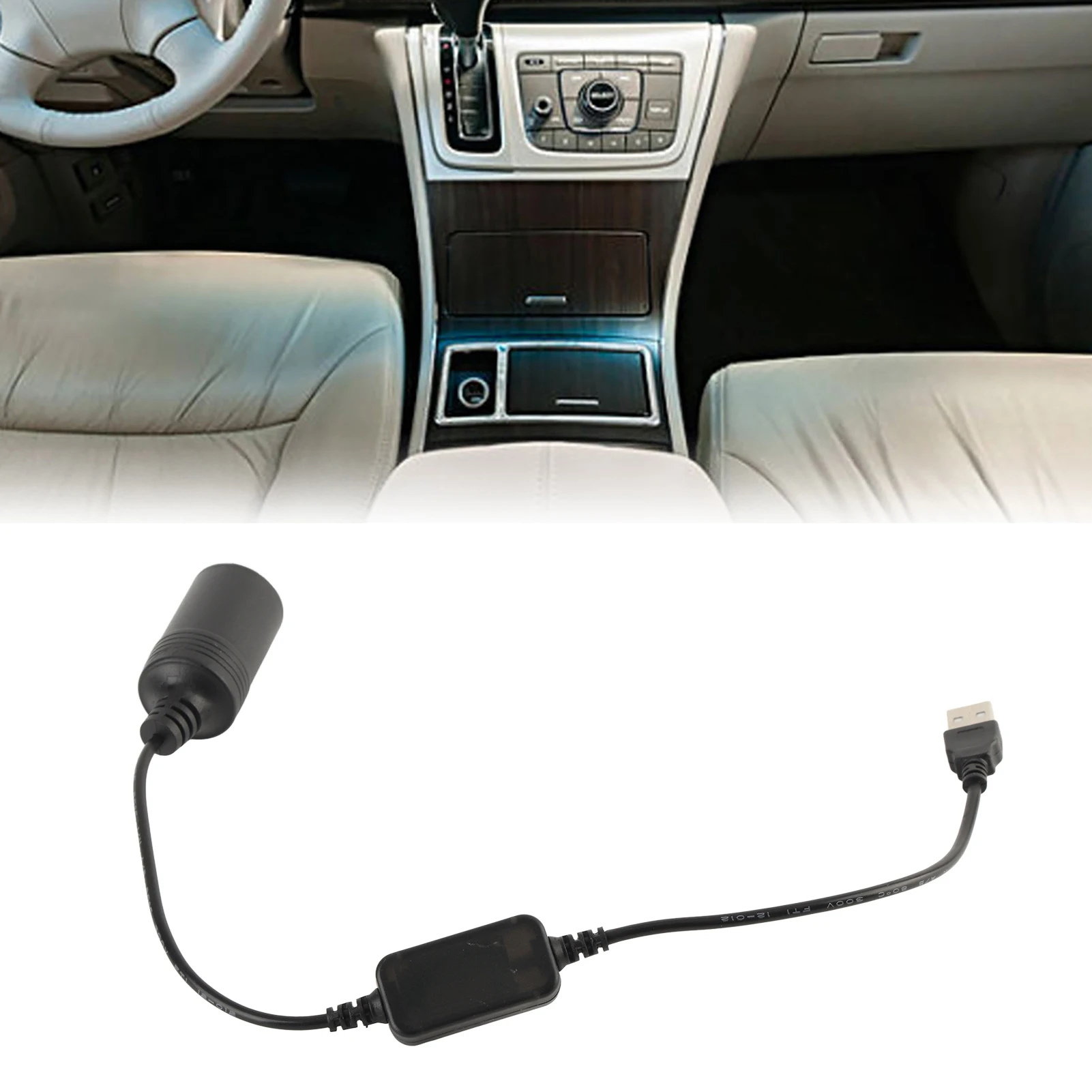 USB 포트를 차량용 시가 라이터 소켓으로 연결하는 USB 차량용 시가 라이..