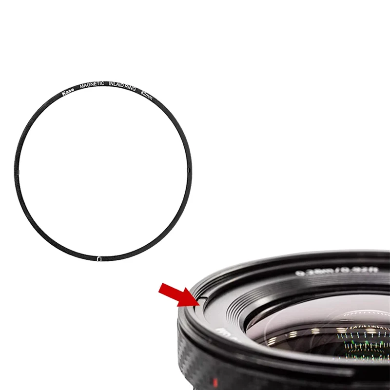 Kase Inlaid Magnetic Adapter Ring kit - ( Convert Thread Filter to Magnetic Filter ) - New Generation Hidden Design is Thinner 4