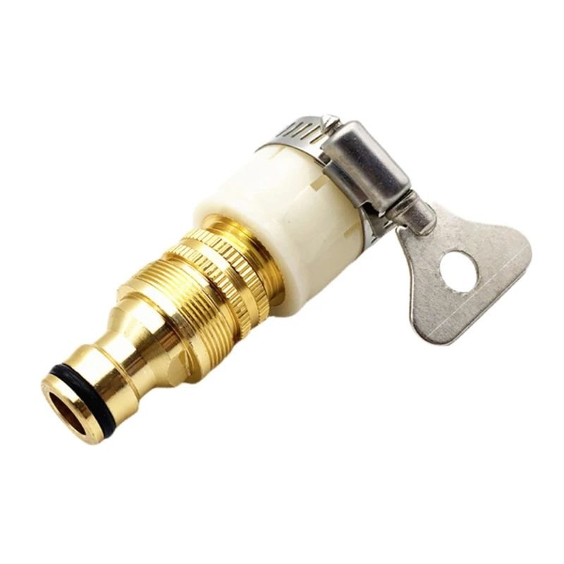

& 3/4 Inch 2-in-1 Universal Female Faucet Adapter Brass Tap to Hose Quick Connector for Garden Kitchen Tap Dropship
