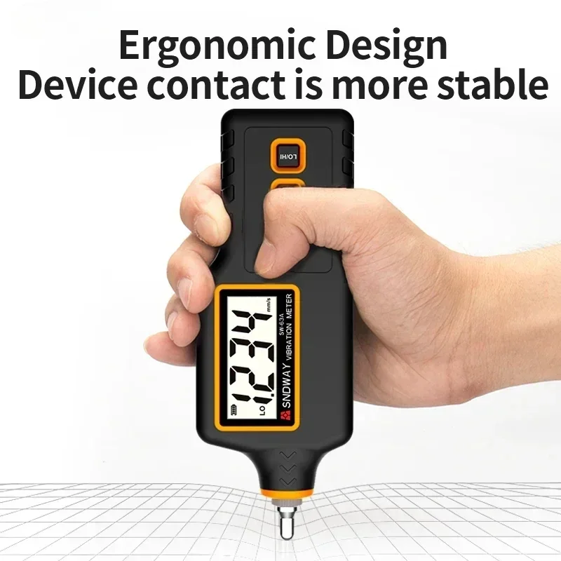 Digital Vibration Analyzer Vibration Meter Device Probe Analizador De Vibraciones Handheld Professional Vibrator Tester SW-63A 2