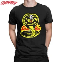Karate Kid Cobra Kai Vintage T-Shirt Men Funny 100% Cotton Tee Shirt Round Neck Short Sleeve T Shirt Gift Clothes 1