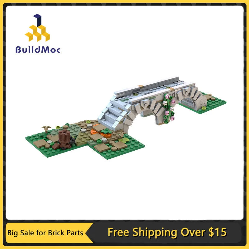 

MOC-74371 Medieval Bridge Building Block Kit for 21325 City Wagon Road Arch Rail Architecture Brick Model DIY Kids Toys Gift